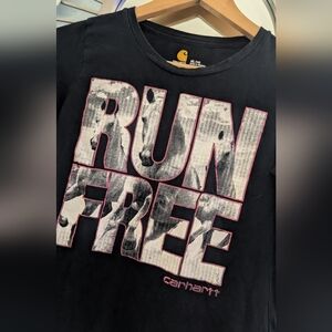 Carhartt Black Cotton Long Sleeve Shirt Kids Size  XL(14)